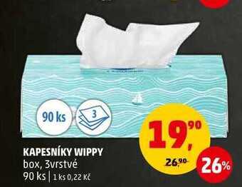 Penny Market Kapesníky wippy, 90 ks nabídka