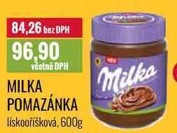 Ratio Milka pomazánka, 600 g nabídka