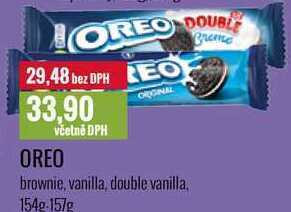 Ratio Oreo, 154g-157g nabídka