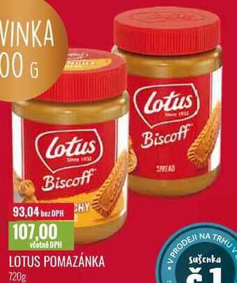 Ratio Lotus pomazánka, 720g nabídka