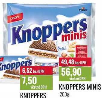 Ratio Knoppers minis 200g nabídka