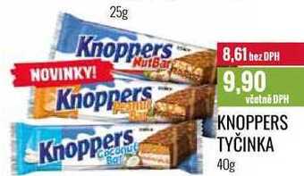 Ratio Knoppers tyčinka 40g nabídka