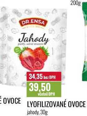Ratio Lyofilizované ovoce jahody, 30g nabídka