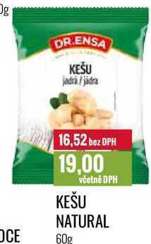 Ratio Kešu natural 60g nabídka