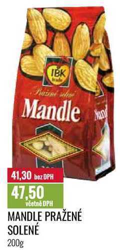 Ratio Mandle pražené solené 200g nabídka