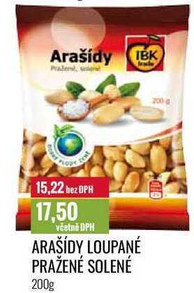 Ratio Arašídy loupané pražené solené 200g nabídka