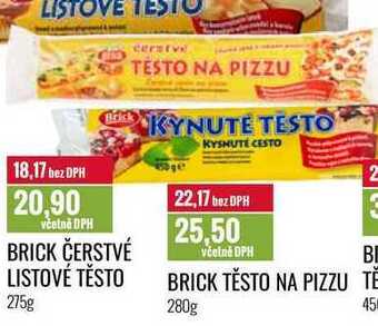 Ratio Brick těsto na pizzu 280 g nabídka