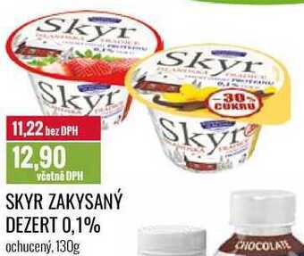 Ratio Skyr zakysaný dezert 0,1% 130g nabídka