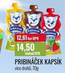 Ratio Pribináček kapsík 70g nabídka