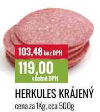 Ratio Herkules krájený cena za 1kg nabídka