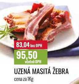 Ratio Uzená masitá žebra cena za 1kg nabídka
