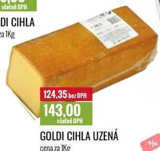 Ratio Goldi cihla uzená cena za 1kg nabídka