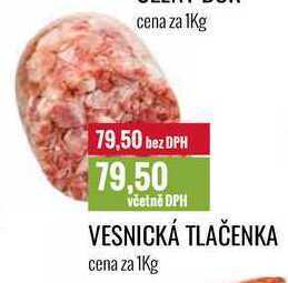 Ratio Vesnická tlačenka cena za 1kg nabídka