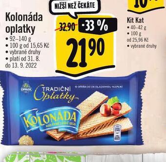 Albert Kolonáda oplatky nabídka