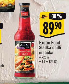 Albert Exotic food sladká chilli omáčka nabídka