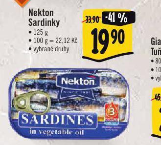 Albert Nekton sardinky nabídka