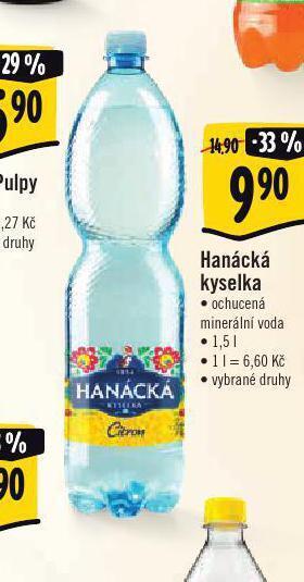 Albert Hanácká kyselka ochucená nabídka