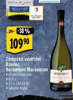 Albert Zámecké vinařství bzenec herbarium moravicum nabídka