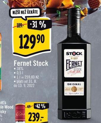 Albert Fernet stock nabídka