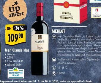 Albert Jean claude mas merlot nabídka