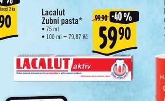 Albert Lacalut zubní pasta nabídka