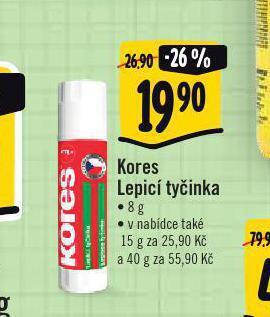 Albert Kores lepicí tyčinka nabídka
