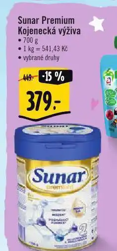 Albert Sunra premium kojenecká výživa nabídka
