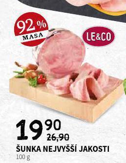 Terno Šunka nejvyšší jakosti nabídka