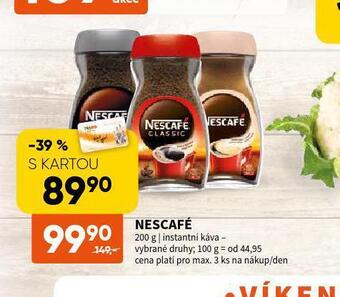 Terno Nescafé instantní káva nabídka