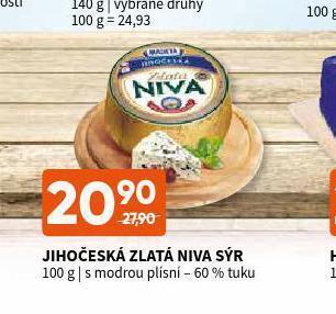 Terno Jihočeská zlatá niva sýr nabídka