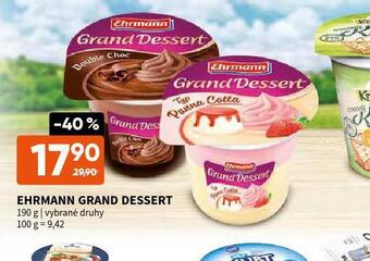 Terno Ehrmann grand dessert nabídka