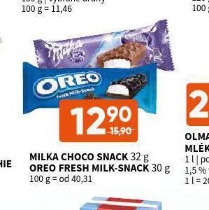Terno Milka choco snack nabídka