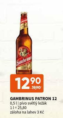 Terno Pivo gambrinus patron 12 nabídka