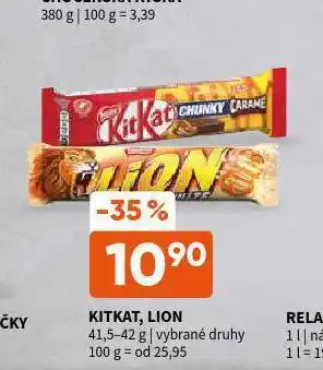 Terno Kitkat, lion nabídka