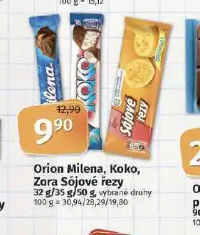 Coop Orion milena, koko, zora sójové řezy nabídka