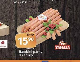Coop Bambini párky nabídka