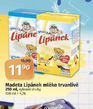 Coop Madeta lipánek mléko trvanlivé nabídka