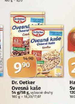 Coop Dr. oetker ovesná kaše nabídka