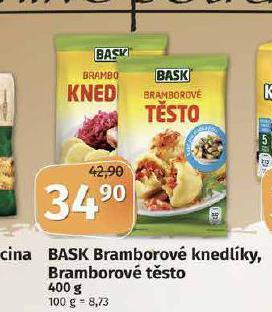 Coop Bask bramborové knedlíky, těsto nabídka