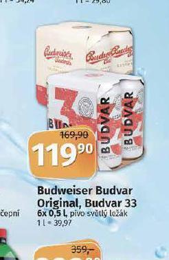 Coop Pivo budweiser budvar original nabídka