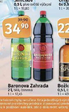 Coop Baronova zahrada nabídka