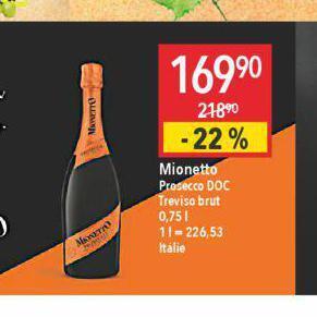 Globus Mionetto prosecco nabídka
