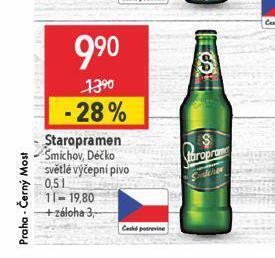 Globus Pivo staropramen nabídka