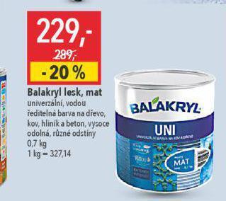 Globus Balakryl lesk, mat nabídka