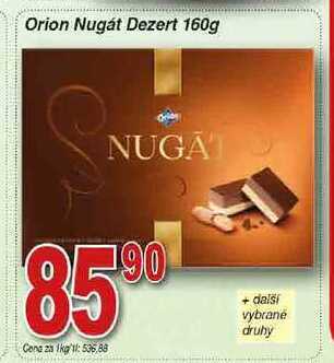 Hruška Orion nugát dezert 160g nabídka