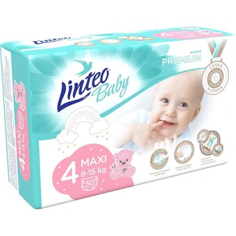 Linteo baby premium jednorázové plenky maxi (velikost 4) 8–15 kg