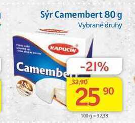 Kubík potraviny Kapucín camembert sýr 80 g nabídka