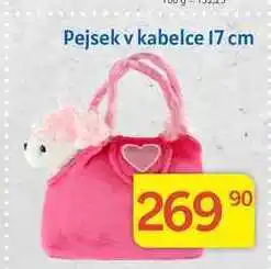 Pejsek v kabelce 17 cm