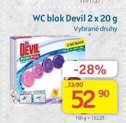 Dr. devil wc blok 2 x 20 g
