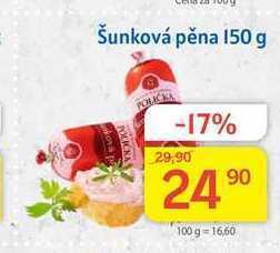 Kubík potraviny Maso uzeniny polička šunková pěna 150 g nabídka
